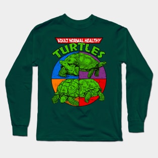 Adult Normal Healthy Turtles Long Sleeve T-Shirt